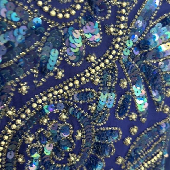 Golden Girls-2 Vintage Stenay Silk Sequence Ritzy Dresses Silk Cocktail attire - Picture 12 of 16